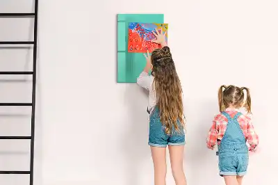 Magnetická tabuľa na kreslenie tyrkysová
