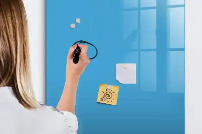 Magnetická kresliaca tabuľa v modrej farbe