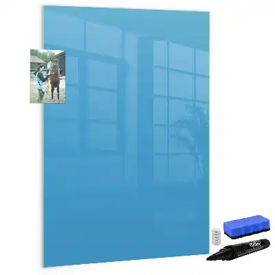Magnetická kresliaca tabuľa v modrej farbe