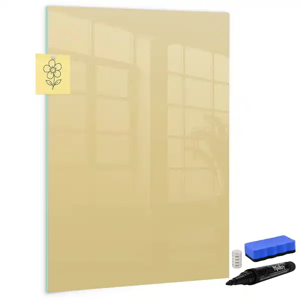 Magnetická tabuľa na kreslenie krémová