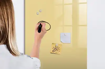 Magnetická tabuľa na kreslenie krémová