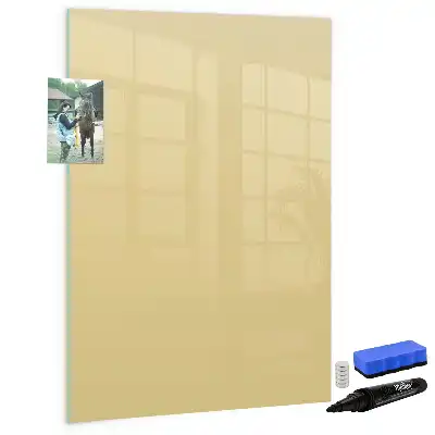 Magnetická tabuľa na kreslenie krémová
