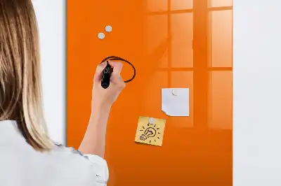 Magnetická tabuľa na kreslenie oranžové vyhotovenie