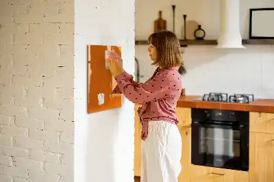 Magnetická tabuľa na kreslenie oranžové vyhotovenie