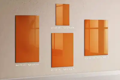 Magnetická tabuľa na kreslenie oranžové vyhotovenie