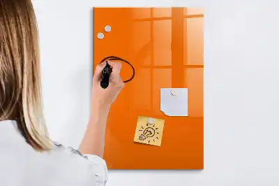 Magnetická tabuľa na kreslenie oranžové vyhotovenie