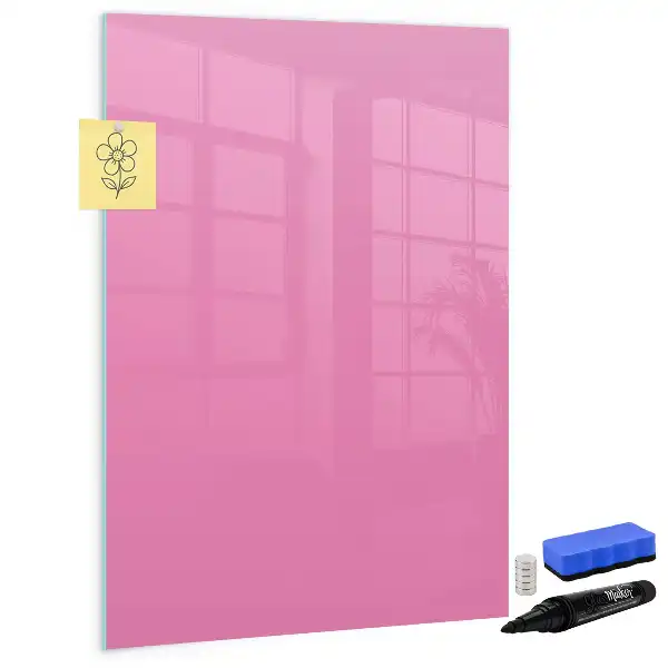 Magnetická kresliaca tabuľa v ružovej farbe