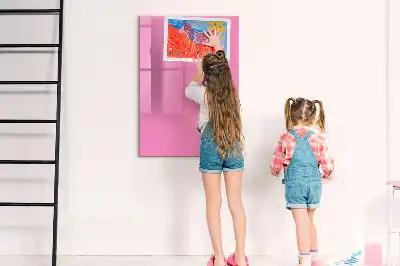 Magnetická kresliaca tabuľa v ružovej farbe
