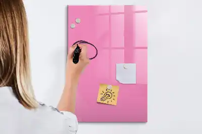 Magnetická kresliaca tabuľa v ružovej farbe