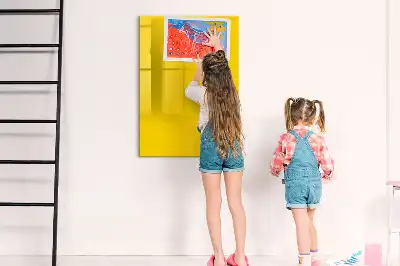 Magnetická tabuľa na kreslenie svetložltá farba