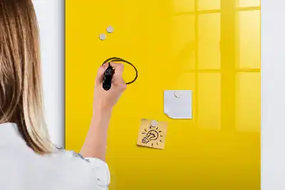 Magnetická tabuľa na kreslenie svetložltá farba