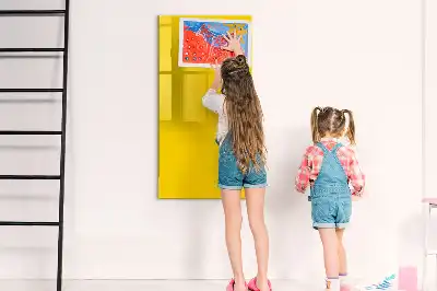 Magnetická tabuľa na kreslenie svetložltá farba