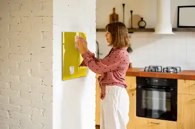 Magnetická tabuľa na kreslenie svetložltá farba