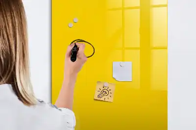 Magnetická tabuľa na kreslenie svetložltá farba