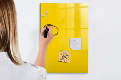 Magnetická tabuľa na kreslenie svetložltá farba