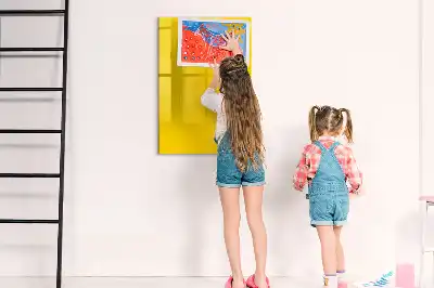 Magnetická tabuľa na kreslenie svetložltá farba