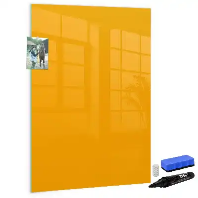 Magnetická kresliaca tabuľa v zlatožltej farbe