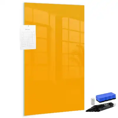 Magnetická kresliaca tabuľa v zlatožltej farbe
