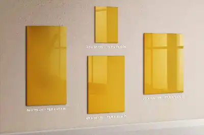 Magnetická kresliaca tabuľa v zlatožltej farbe