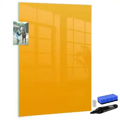 Magnetická kresliaca tabuľa v zlatožltej farbe