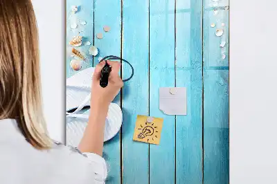 Magnetická kresliaca tabuľa v modrom vyhotovení