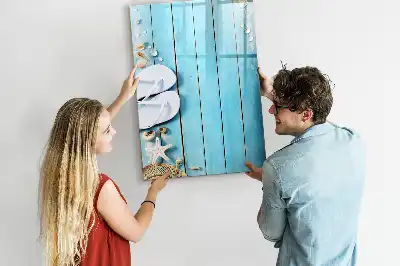 Magnetická kresliaca tabuľa v modrom vyhotovení