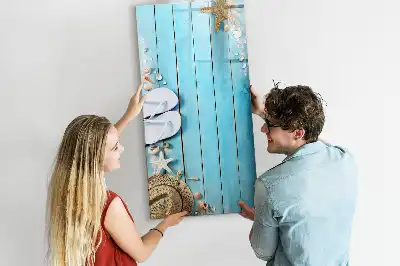 Magnetická kresliaca tabuľa v modrom vyhotovení