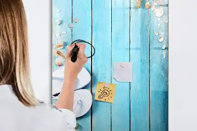 Magnetická kresliaca tabuľa v modrom vyhotovení