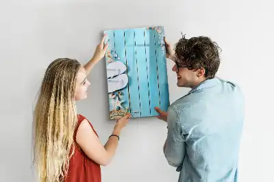 Magnetická kresliaca tabuľa v modrom vyhotovení