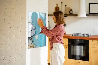 Magnetická kresliaca tabuľa v modrom vyhotovení
