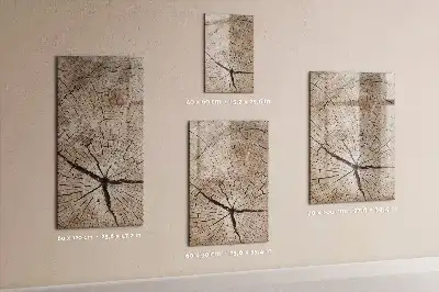 Magnetická kresliaca tabuľa motív priečneho rezu kmeňom