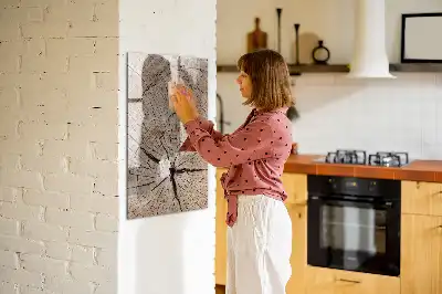 Magnetická kresliaca tabuľa motív priečneho rezu kmeňom