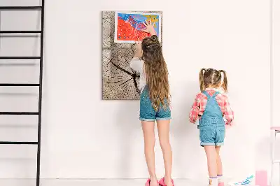 Magnetická kresliaca tabuľa motív priečneho rezu kmeňom