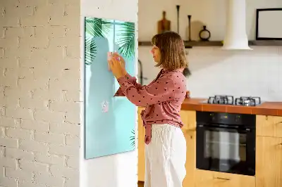 Magnetická kresliaca tabuľa s motívom palmových listov