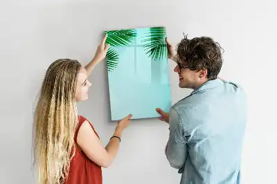 Magnetická kresliaca tabuľa s motívom palmových listov