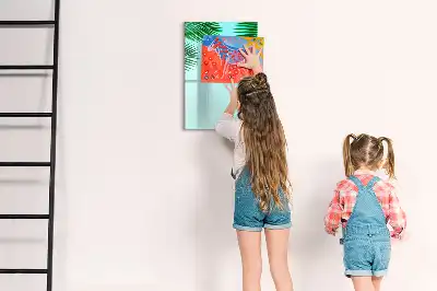 Magnetická kresliaca tabuľa s motívom palmových listov