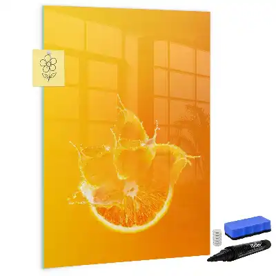 Magnetická tabuľa na kreslenie oranžová