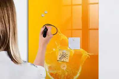 Magnetická tabuľa na kreslenie oranžová