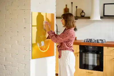Magnetická tabuľa na kreslenie oranžová
