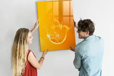Magnetická tabuľa na kreslenie oranžová