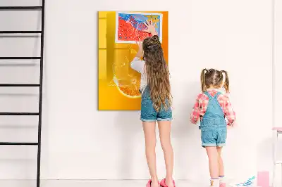 Magnetická tabuľa na kreslenie oranžová