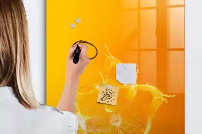 Magnetická tabuľa na kreslenie oranžová