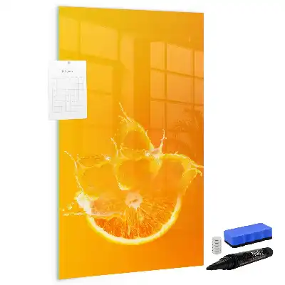 Magnetická tabuľa na kreslenie oranžová
