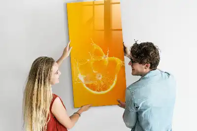 Magnetická tabuľa na kreslenie oranžová
