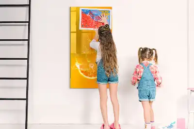 Magnetická tabuľa na kreslenie oranžová