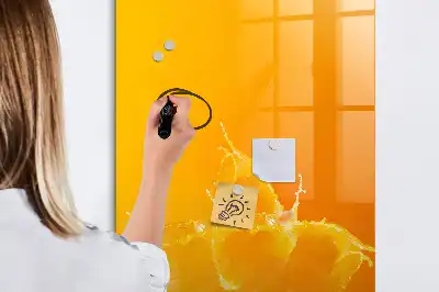 Magnetická tabuľa na kreslenie oranžová