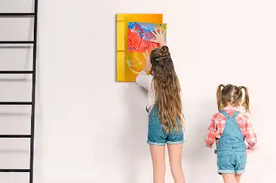 Magnetická tabuľa na kreslenie oranžová