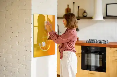 Magnetická tabuľa na kreslenie oranžová