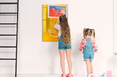 Magnetická tabuľa na kreslenie oranžová