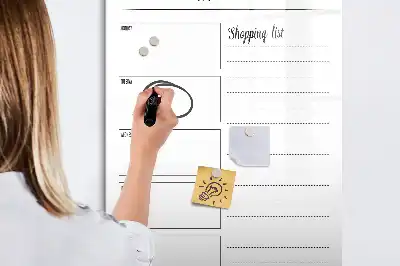 Magnetická kresliaca tabuľa týždenný plánovač jedál